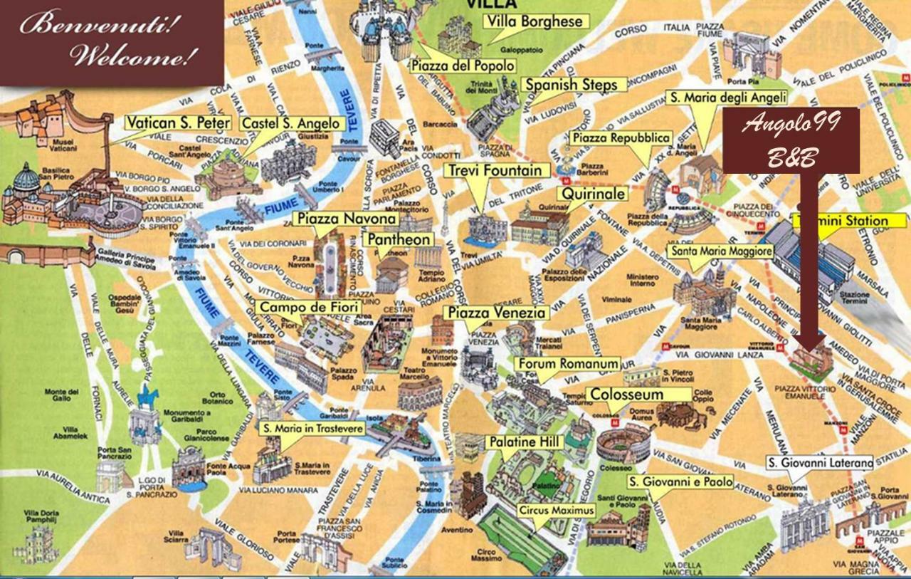 Angolo99 B&B Roma Ngoại thất bức ảnh